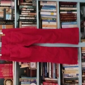 Vintage Tommy Hilfiger Red Corduroy Pants Size 10 Hipster Boot